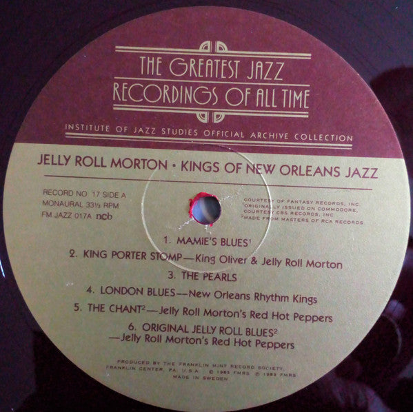Jelly Roll Morton • King Oliver • Sidney Bechet : Kings Of New Orleans Jazz (4xLP, Comp, Mono, Red + Box)