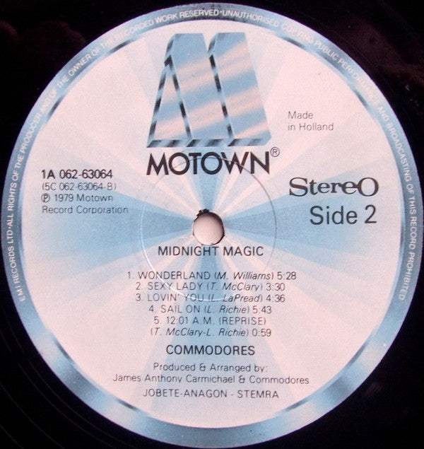 Commodores : Midnight Magic (LP, Album)