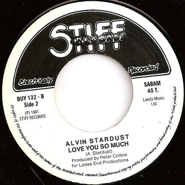 Alvin Stardust : A Wonderful Time Up There (7", Single)