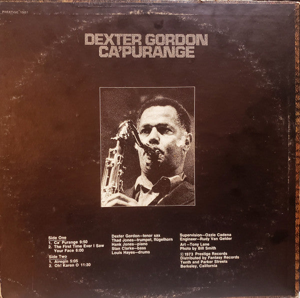 Dexter Gordon : Ca' Purange (LP, Album)