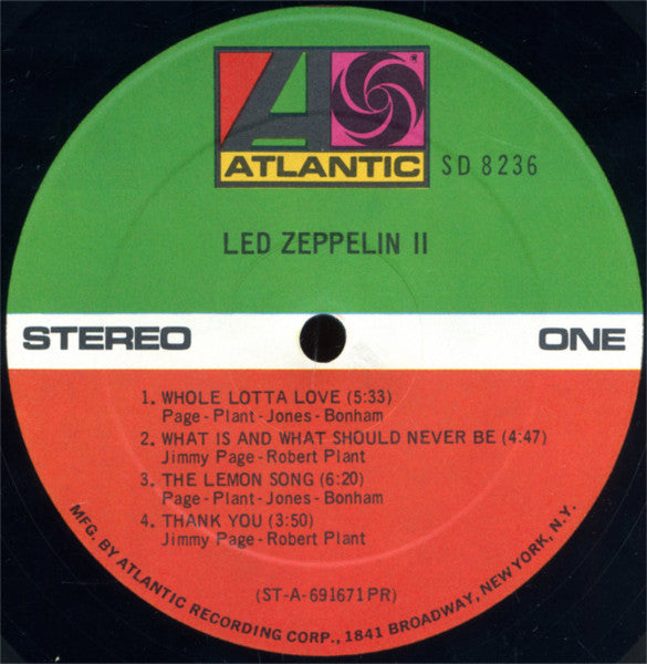 Led Zeppelin : Led Zeppelin II (LP, Album, RE, RM, PR )