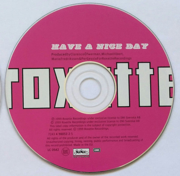 Roxette - Have A Nice Day (CD, Album) - De Platen Aap – Vinylwinkel in Brielle & online webshop voor muziekliefhebbers