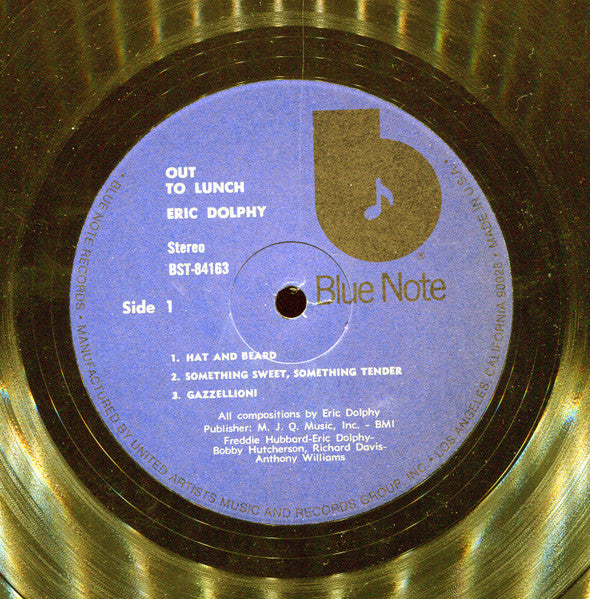 Eric Dolphy : Out To Lunch! (LP, Album, RE, Bla)