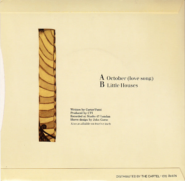 Chris & Cosey : October (Love Song) (7", Single)