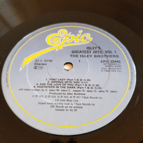 The Isley Brothers : Isley's Greatest Hits Vol. 1 (LP, Comp)