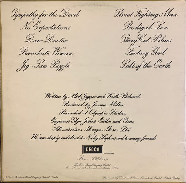 Rolling Stones* : Beggars Banquet (LP, Album, RE, Gat)