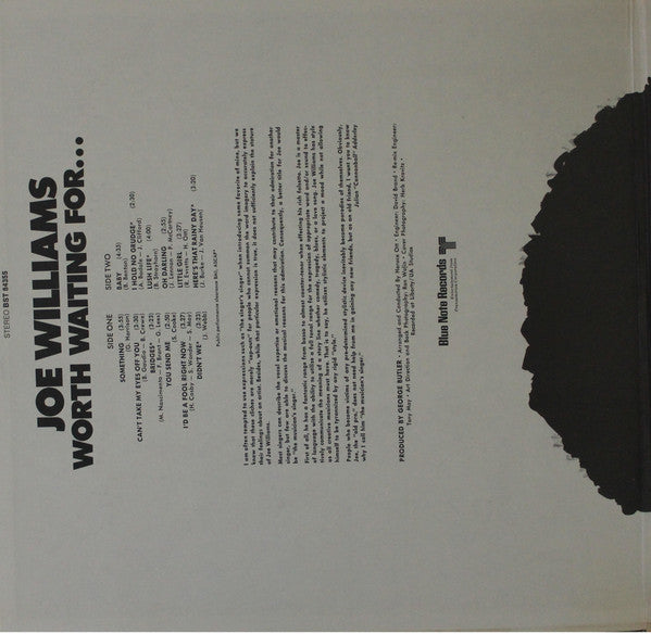Joe Williams : Worth Waiting For... (LP, Album)