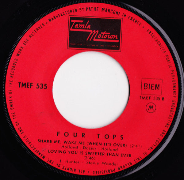 Four Tops : Reach Out I'll Be There (7", EP)