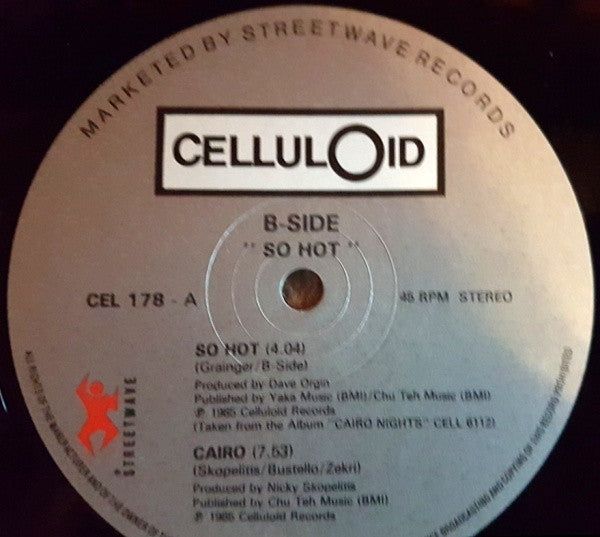 B-Side - So Hot / Cairo (12") - De Platen Aap – Vinylwinkel in Brielle & online webshop voor muziekliefhebbers