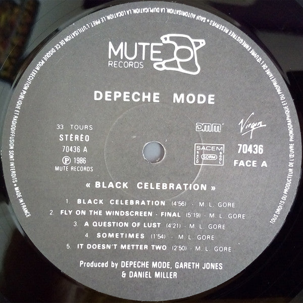 Depeche Mode - Black Celebration (LP, Album, Emb) - De Platen Aap – Vinylwinkel in Brielle & online webshop voor muziekliefhebbers