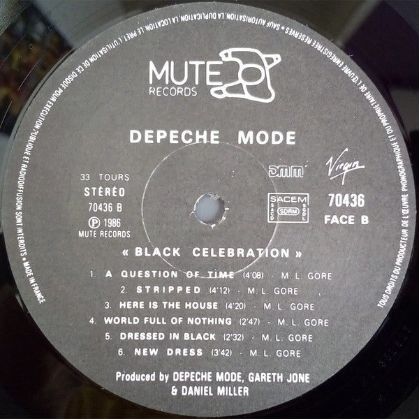 Depeche Mode - Black Celebration (LP, Album, Emb) - De Platen Aap – Vinylwinkel in Brielle & online webshop voor muziekliefhebbers