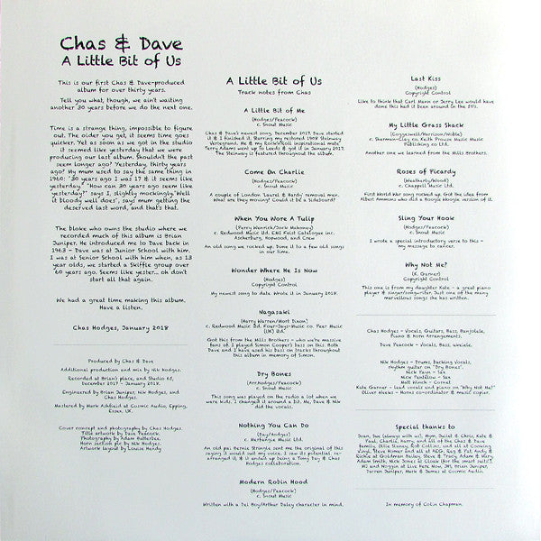 Chas And Dave - A Little Bit Of Us (LP) - De Platen Aap – Vinylwinkel in Brielle & online webshop voor muziekliefhebbers