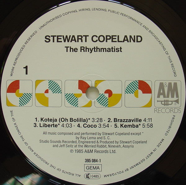 Stewart Copeland : The Rhythmatist (LP, Album)