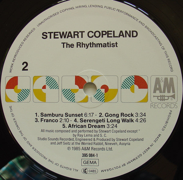 Stewart Copeland : The Rhythmatist (LP, Album)