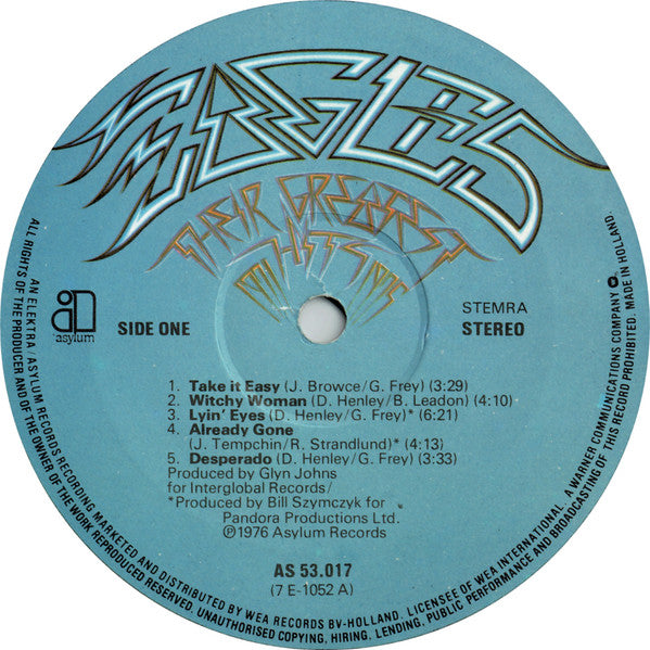 Eagles - Their Greatest Hits 1971-1975 (LP, Album, Comp, Non) - De Platen Aap – Vinylwinkel in Brielle & online webshop voor muziekliefhebbers