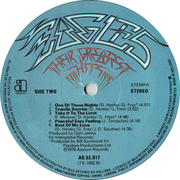 Eagles - Their Greatest Hits 1971-1975 (LP, Album, Comp, Non) - De Platen Aap – Vinylwinkel in Brielle & online webshop voor muziekliefhebbers
