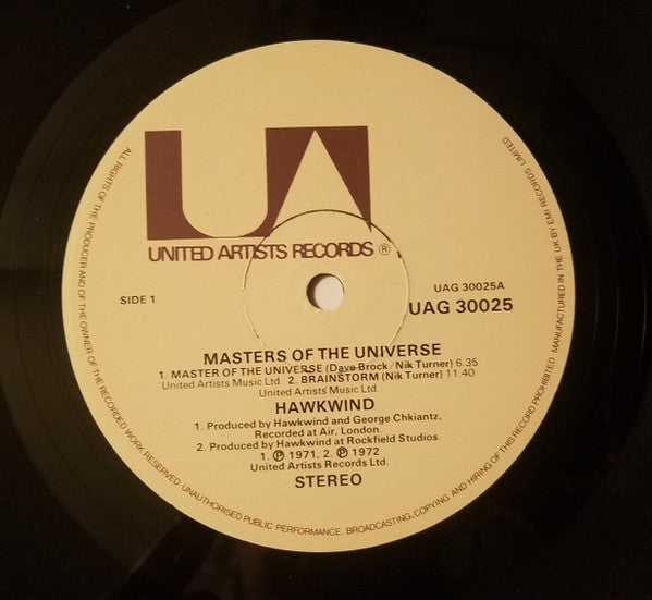 Hawkwind : Masters Of The Universe (LP, Comp)