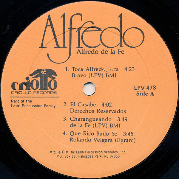 Alfredo De La Fé : Alfredo (LP, Album)