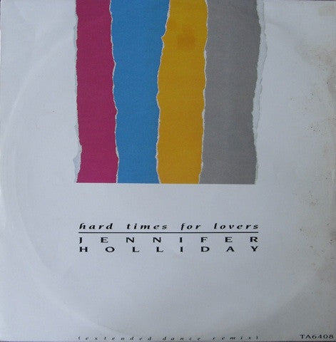 Jennifer Holliday - Hard Times For Lovers (12") - De Platen Aap – Vinylwinkel in Brielle & online webshop voor muziekliefhebbers