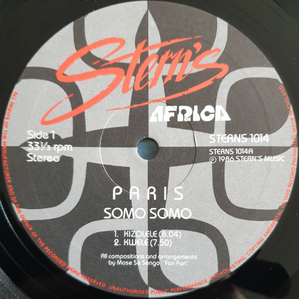 Orchestre Somo Somo : Paris (LP, Album)