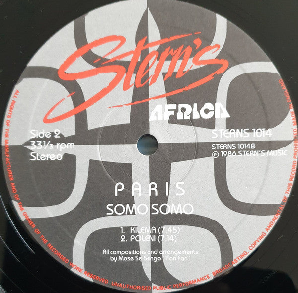 Orchestre Somo Somo : Paris (LP, Album)