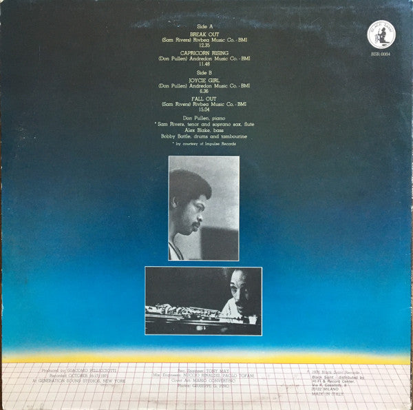 Don Pullen Featuring Sam Rivers : Capricorn Rising (LP, Album, RE)