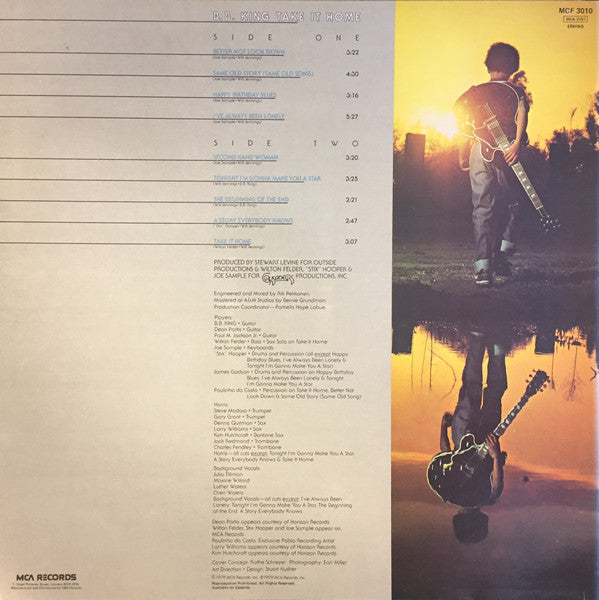 B.B. King : Take It Home (LP, Album, RE)