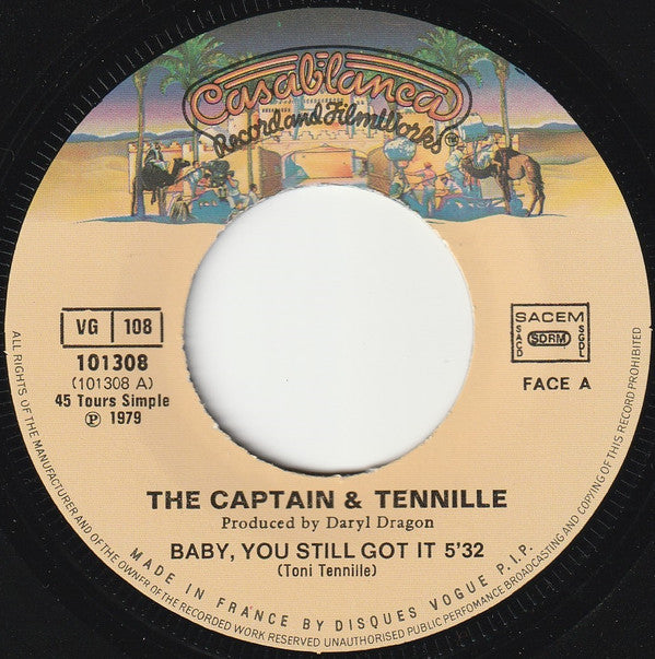 Captain & Tennille* : Baby You Still Got It (7", Single)