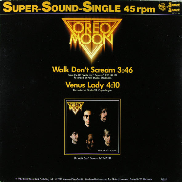 Oreo Moon - Walk Don't Scream (12") - De Platen Aap – Vinylwinkel in Brielle & online webshop voor muziekliefhebbers
