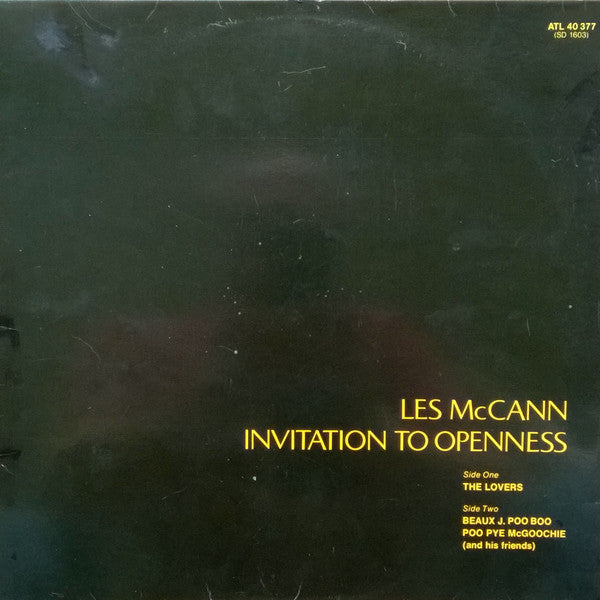 Les McCann : Invitation To Openness (LP, Album, Gat)