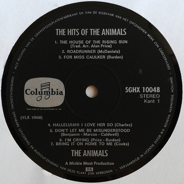 The Animals : The Hits Of The Animals (LP, Comp)