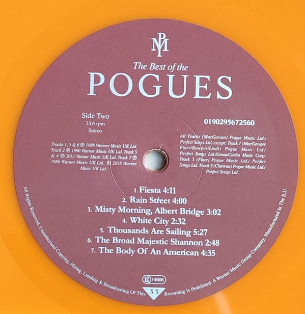 The Pogues : The Best Of The Pogues (LP, Comp, Ltd, RE, Ora)