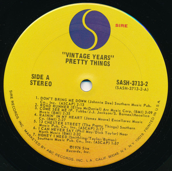 The Pretty Things : The Vintage Years (2xLP, Comp, San)