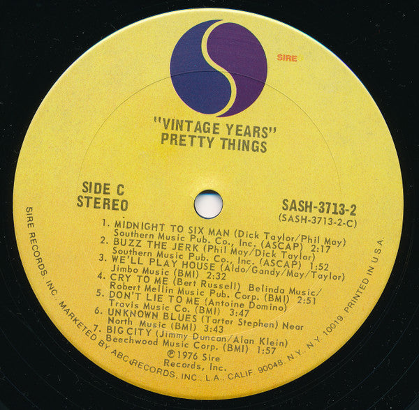 The Pretty Things : The Vintage Years (2xLP, Comp, San)