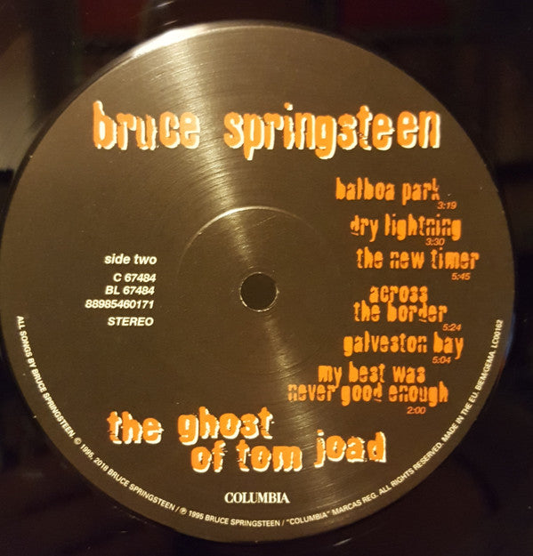Bruce Springsteen - The Ghost Of Tom Joad (LP, Album, RE, RM) - De Platen Aap – Vinylwinkel in Brielle & online webshop voor muziekliefhebbers