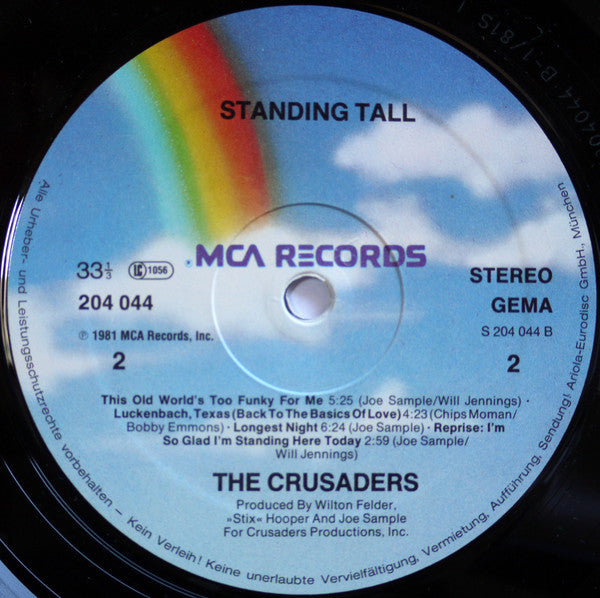 The Crusaders : Standing Tall (LP, Album)