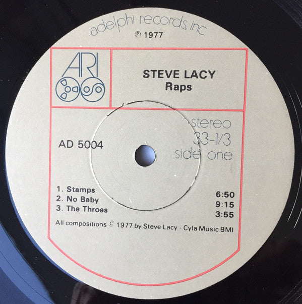 Steve Lacy : Raps (LP, Album)