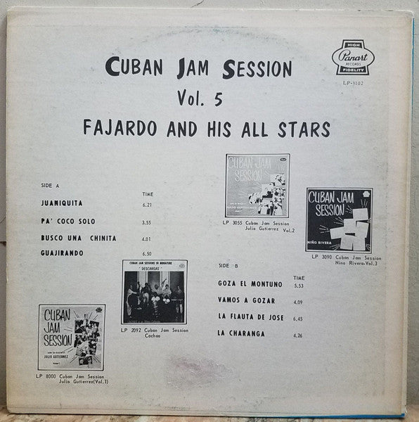 Fajardo And His All Stars* : Cuban Jam Session Vol. 5 (LP)