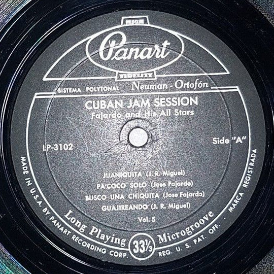 Fajardo And His All Stars* : Cuban Jam Session Vol. 5 (LP)