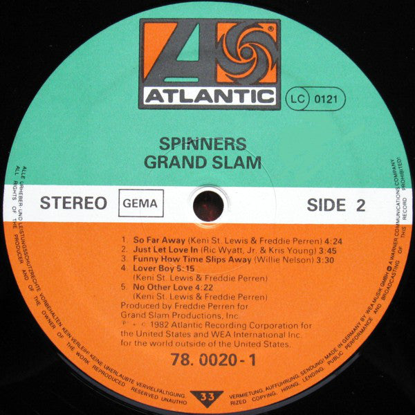 The Spinners* : Grand Slam (LP, Album)