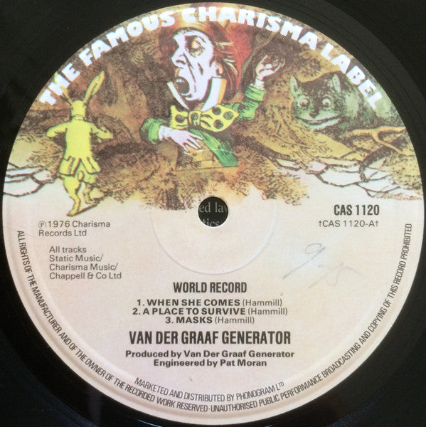 Van Der Graaf Generator : World Record (LP, Album, RE, Sma)