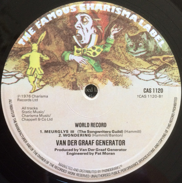 Van Der Graaf Generator : World Record (LP, Album, RE, Sma)