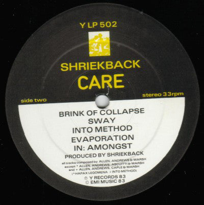 Shriekback : Care (LP, Album)