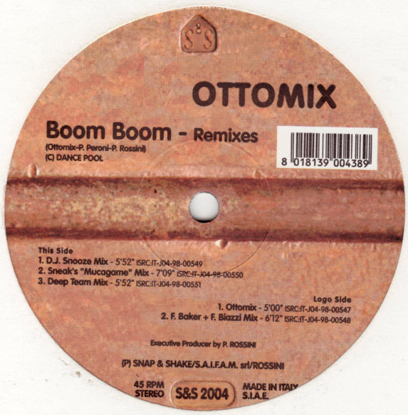 Ottomix : Boom Boom (Remixes) (12")