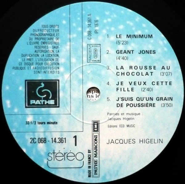 Higelin* : Alertez Les Bébés! (LP, Album)