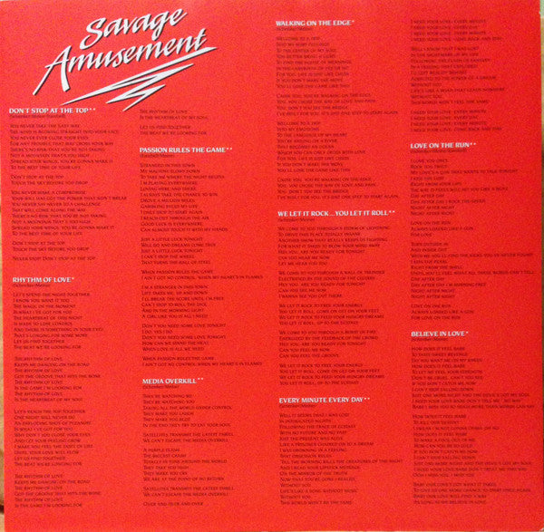Scorpions : Savage Amusement (LP, Album)