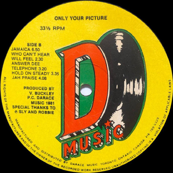 The Maytones : Only Your Picture (LP, Album)