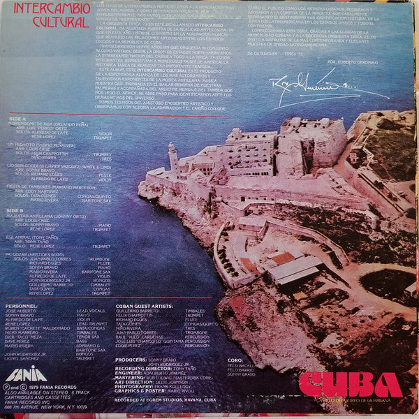 Tipica 73 ,Canta: José Alberto 'El Canario' : En Cuba - Intercambio Cultural (LP,Album,Stereo)