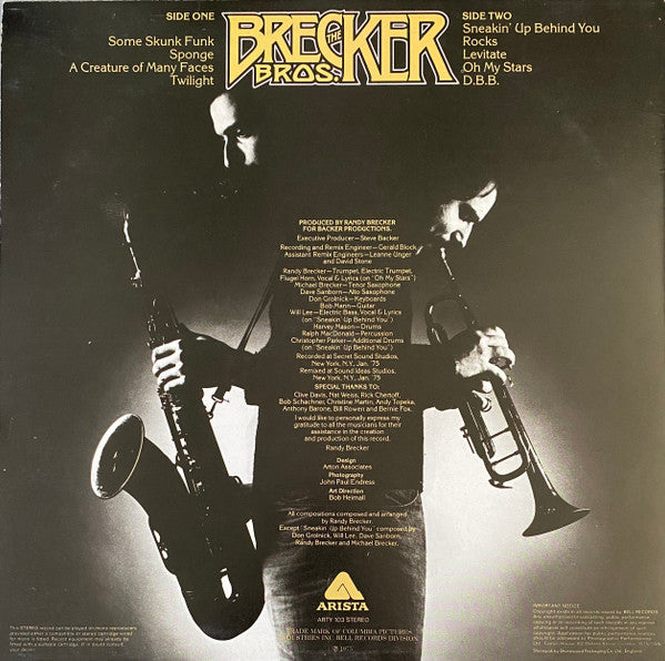 The Brecker Brothers : The Brecker Bros. (LP, Album)