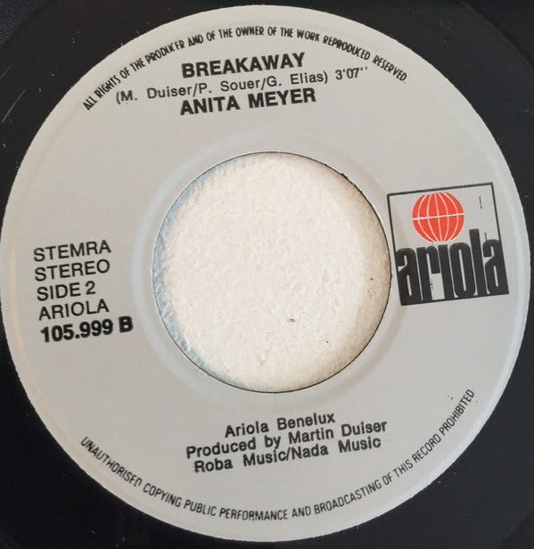 Anita Meyer : Sandy's Song (7", Single)